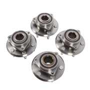 DURAFORCE Front & Rear Wheel Bearing Hubs Set for Chevy Traverse GMC Acadia Enclave