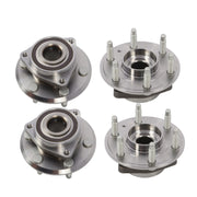 DURAFORCE Front & Rear Wheel Bearing Hubs Set for Chevy Traverse GMC Acadia Enclave