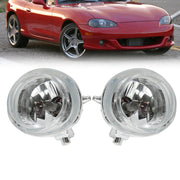 DURAFORCE Mazda 3 5 6 MX-5 CX-7 Front Bumper Fog Lights LH RH Pair with Bulbs