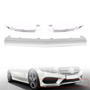 DURAFORCE Mercedes-Benz W205 AMG Front Bumper Lower Lip Chrome Molding Trim 2015-2018