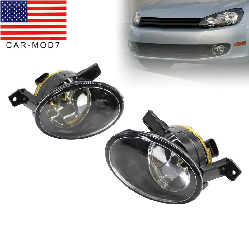 DURAFORCE Front Bumper Fog Lights Pair for 2010-2014 VW Golf Jetta