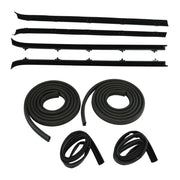 DURAFORCE Front Door Window Run Sweep Felts Weatherstrip Seals Kit for Chevy GMC Truck