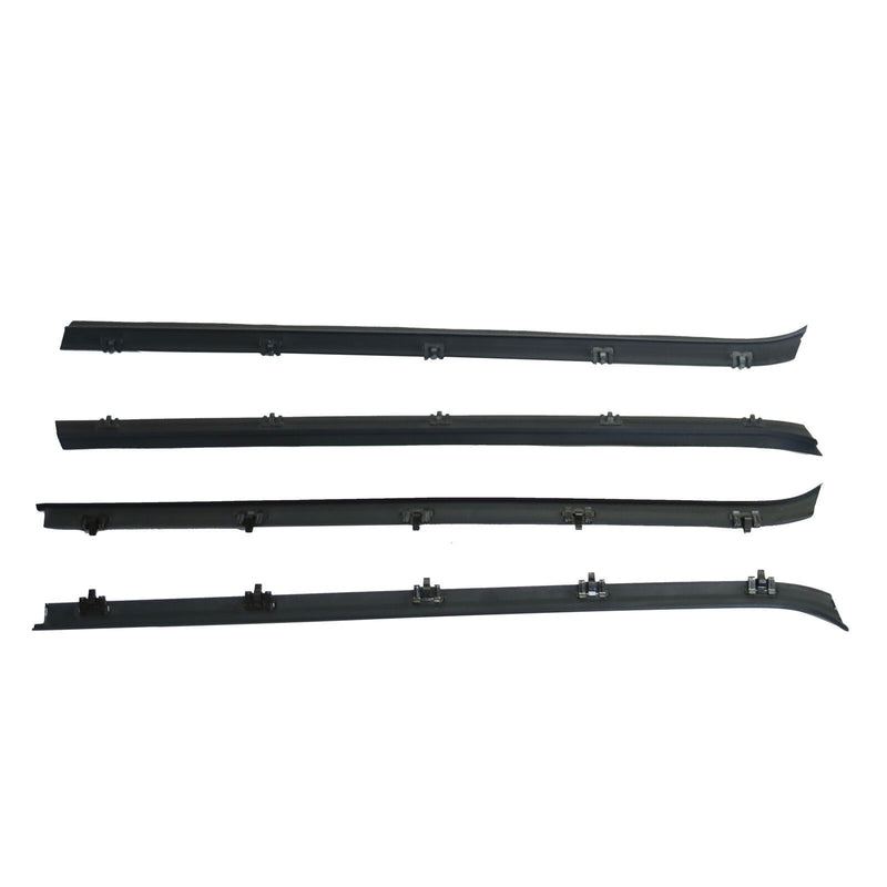 DURAFORCE Front Door Window Run Sweep Felts Weatherstrip Seals Kit for Chevy GMC Truck