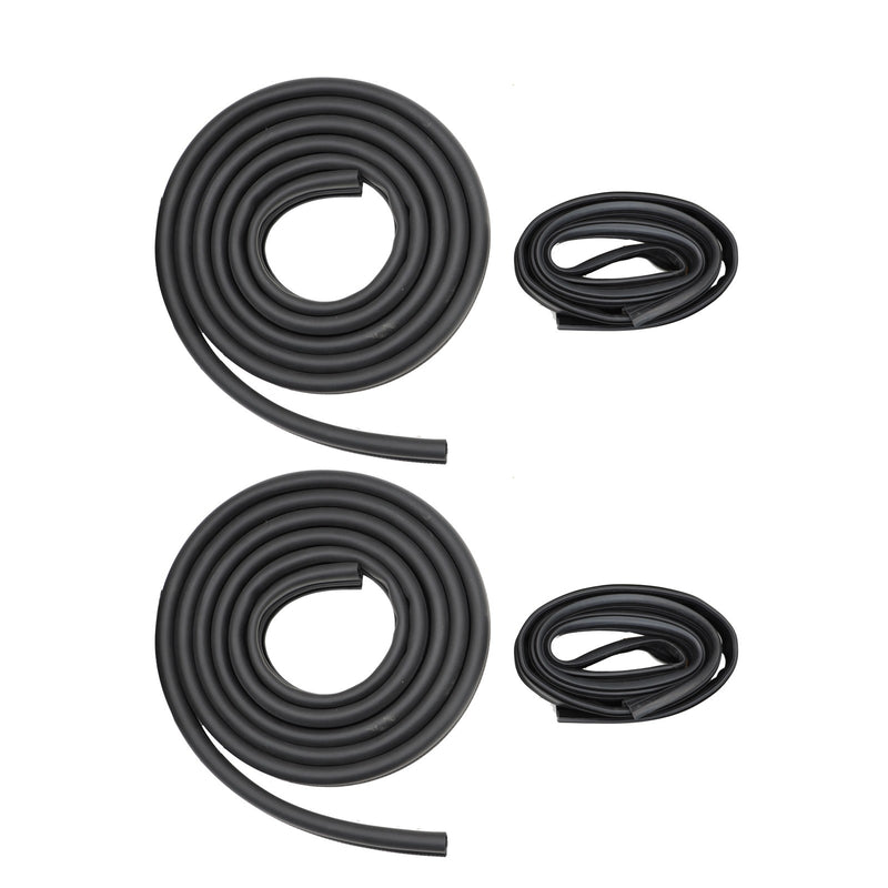 DURAFORCE Front Door Window Run Sweep Felts Weatherstrip Seals Kit for Chevy GMC Truck