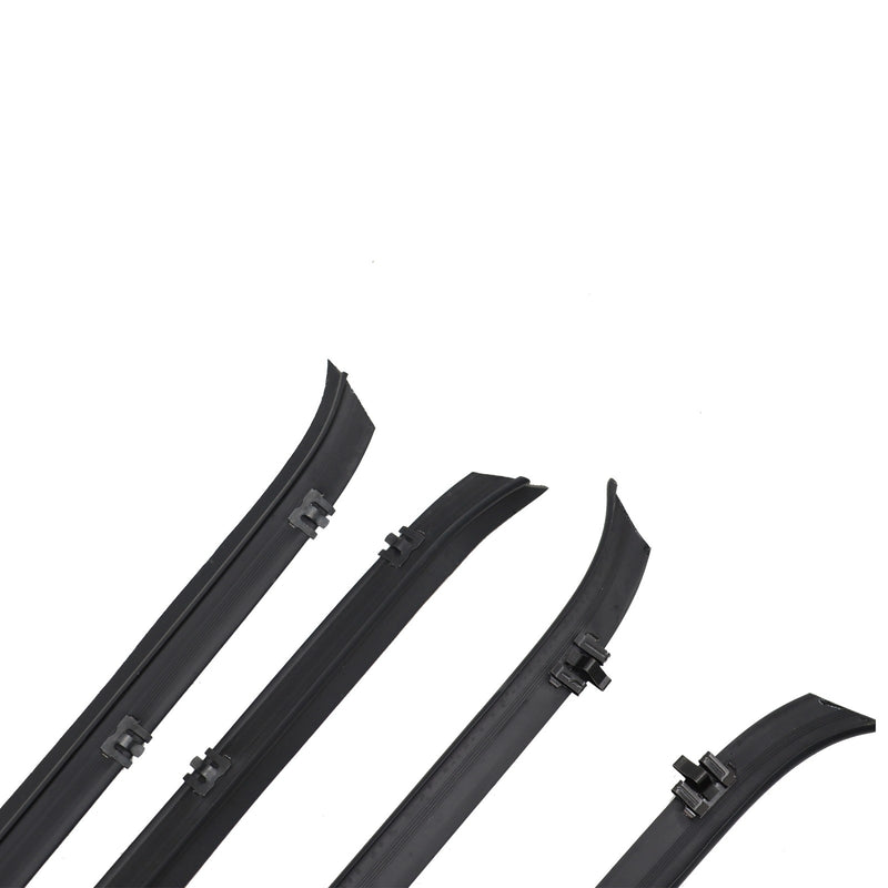 DURAFORCE Front Door Window Run Sweep Felts Weatherstrip Seals Kit for Chevy GMC Truck