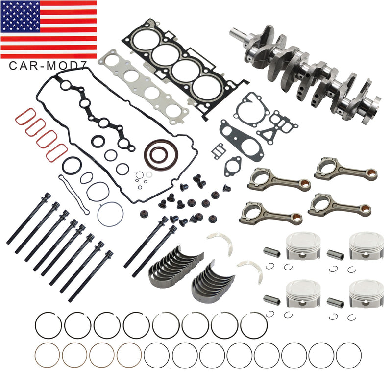 DURAFORCE G4KE Engine Rebuild Kit w/ Crankshaft & 4 Con Rods for Hyundai KIA 2.4L