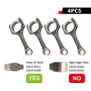 DURAFORCE G4KE Engine Rebuild Kit w/ Crankshaft & 4 Con Rods for Hyundai KIA 2.4L