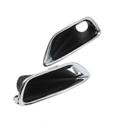 DURAFORCE Chrome Front Bumper Fog Light Cover Bezel for Jeep Grand Cherokee 2017-2021