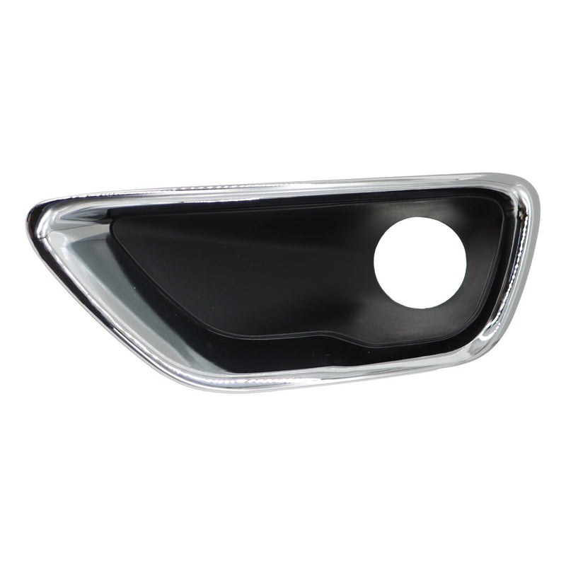 DURAFORCE Chrome Front Bumper Fog Light Cover Bezel for Jeep Grand Cherokee 2017-2021