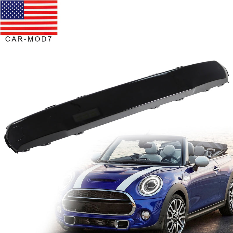 DURAFORCE Front Black Bumper Number Plate Cover 51117337791 for 2014-2018 Mini Cooper