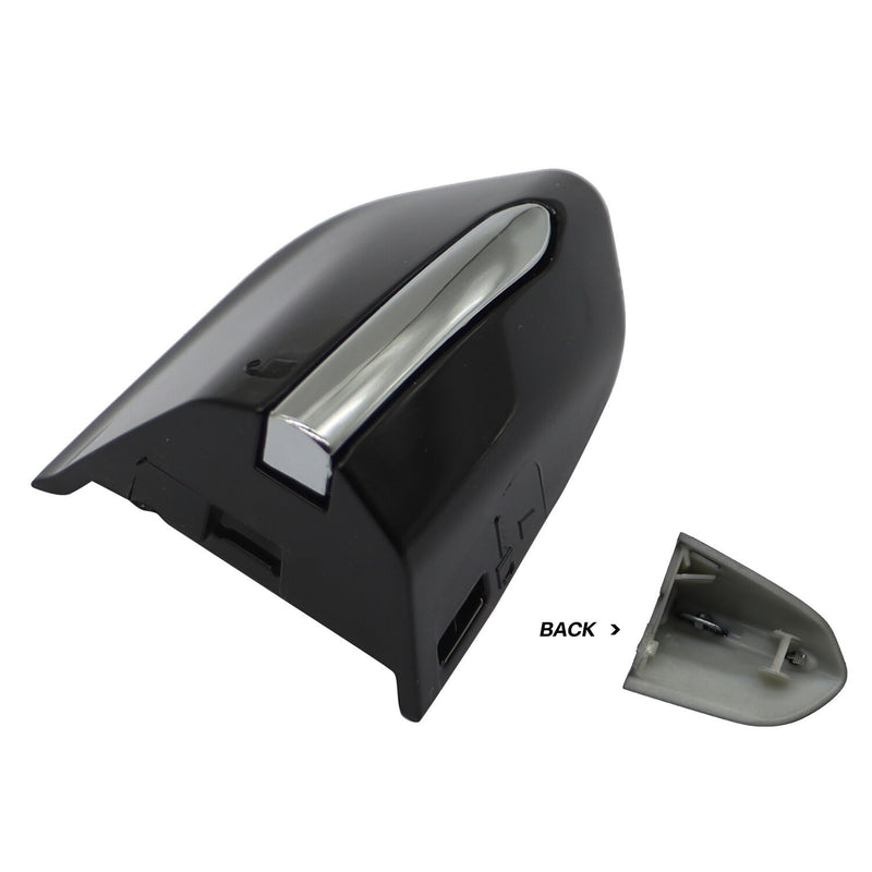 DURAFORCE Front Left Driver Door Handle Key Cap Cover Bezel for 15-20 Ford Fusion Edge