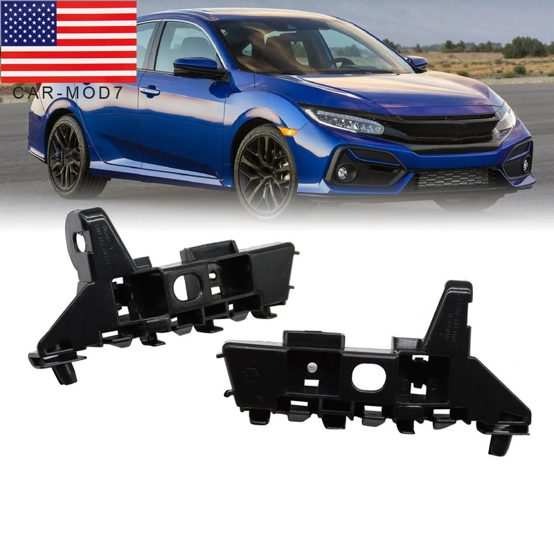 DURAFORCE Front Bumper Fender Bracket Set for 2022-2023 Honda Civic Driver & Passenger