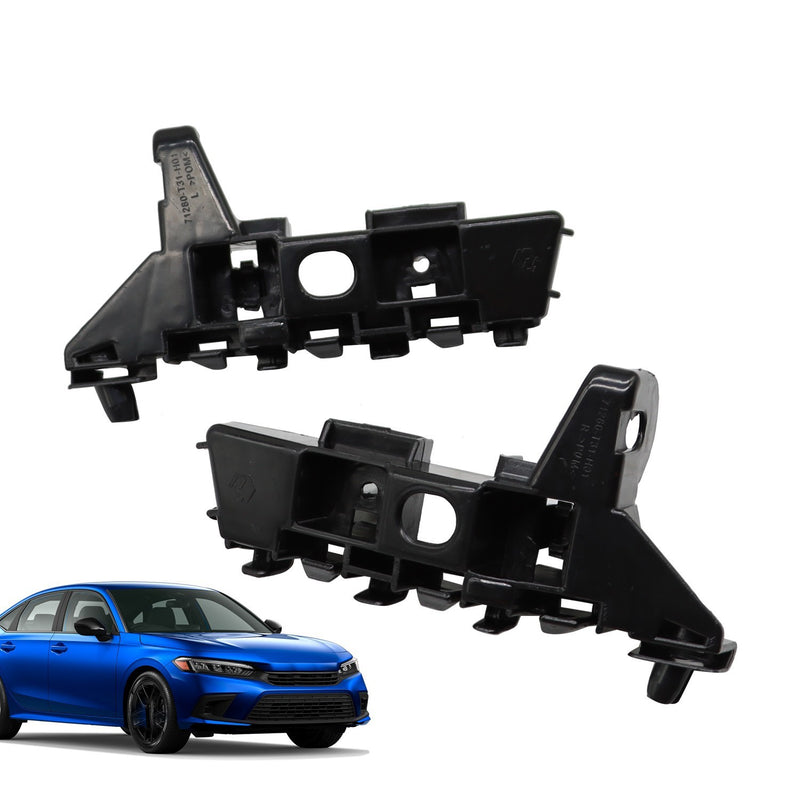 DURAFORCE Front Bumper Fender Bracket Set for 2022-2023 Honda Civic Driver & Passenger
