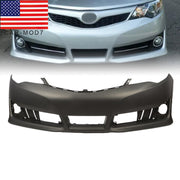 DURAFORCE Front Bumper Cover Primed Plastic for 2012-2014 Toyota Camry SE Sport