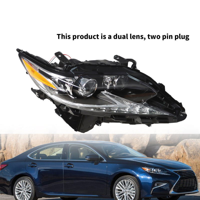 DURAFORCE LED Headlight Right Passenger Side for 2016-18 Lexus ES350 ES300H