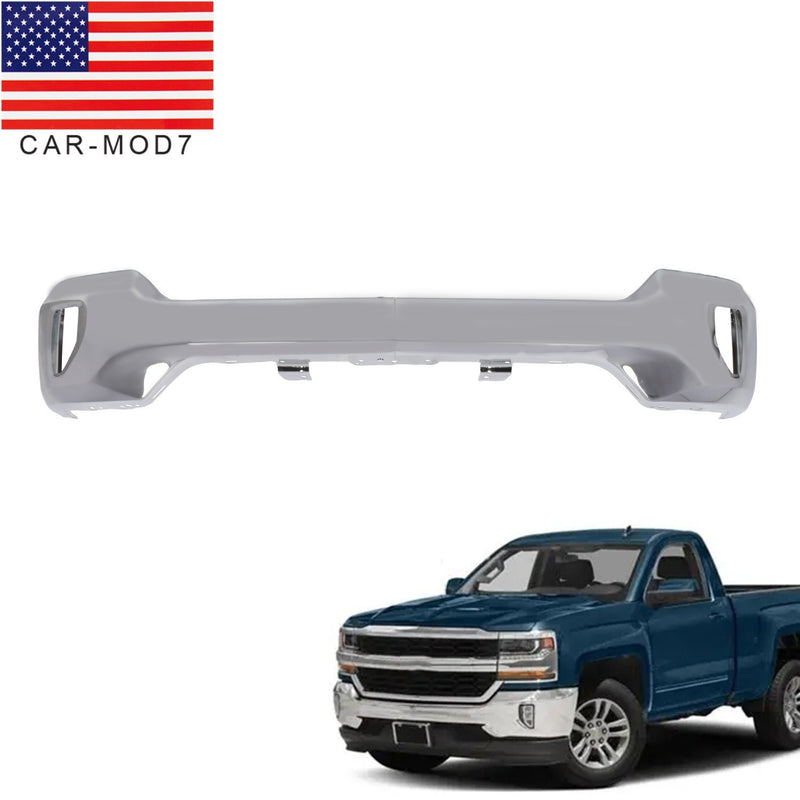 DURAFORCE Front Steel Bumper for Chevrolet Silverado 1500 2016-2018 No Sensor Hole