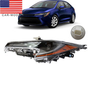 DURAFORCE LED Headlight Assembly Left Driver Side for 2023-2024 Toyota Corolla L LE