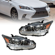 DURAFORCE Halogen Headlight Assembly Pair LH+RH for 2011-2017 Lexus CT200h