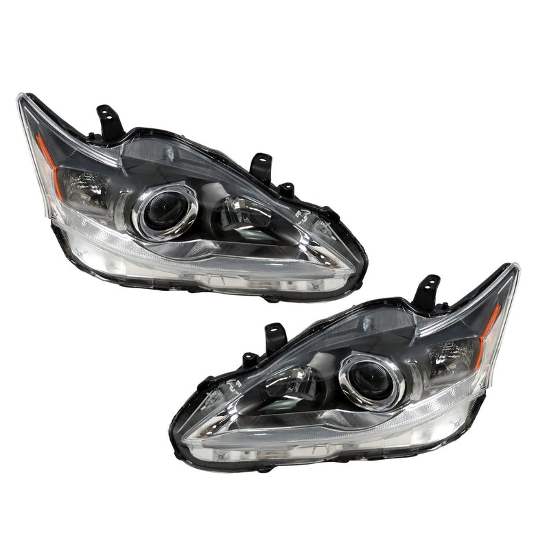 DURAFORCE Halogen Headlight Assembly Pair LH+RH for 2011-2017 Lexus CT200h