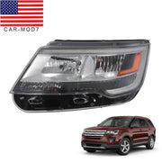DURAFORCE Ford Explorer 2016-2018 Left Headlight Halogen LED DRL Black Side Replacement