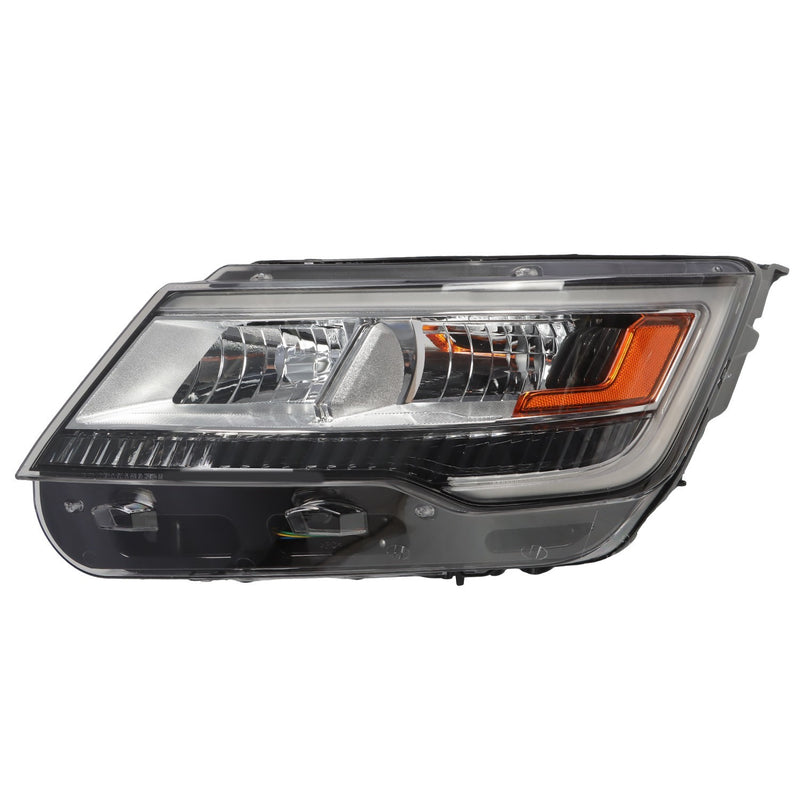 DURAFORCE Ford Explorer 2016-2018 Left Headlight Halogen LED DRL Black Side Replacement
