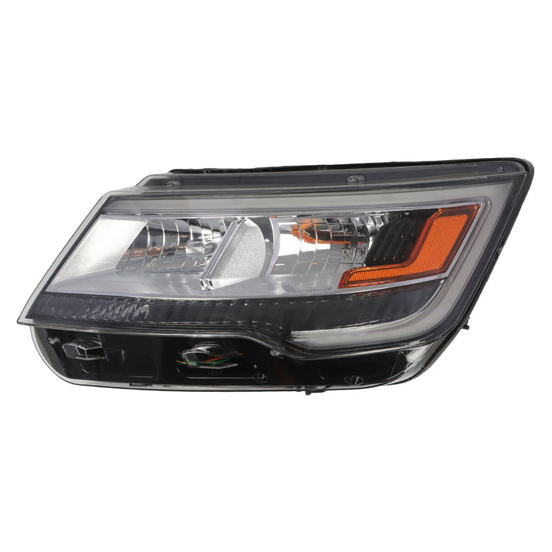 DURAFORCE Ford Explorer 2016-2018 Left Headlight Halogen LED DRL Black Side Replacement