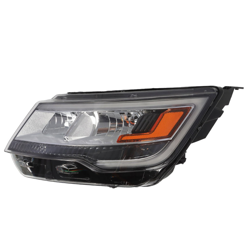 DURAFORCE Ford Explorer 2016-2018 Left Headlight Halogen LED DRL Black Side Replacement