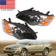 DURAFORCE Halogen Headlight Assembly Set 2005-2007 Subaru Legacy Left & Right Side