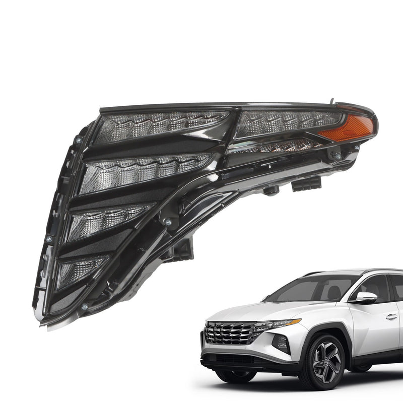DURAFORCE LED DRL Headlight Black Driver Side for 2022-2023 Hyundai Tucson 92207CW010