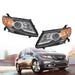 DURAFORCE 2014-2017 Honda Odyssey Halogen Black Headlight Set Left & Right Side