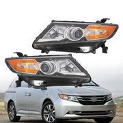 DURAFORCE 2014-2017 Honda Odyssey Halogen Black Headlight Set Left & Right Side