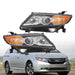 DURAFORCE 2014-2017 Honda Odyssey Halogen Black Headlight Set Left & Right Side