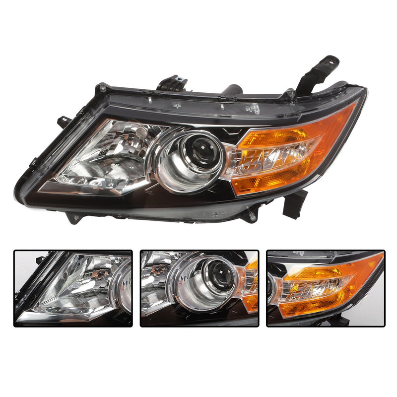DURAFORCE 2014-2017 Honda Odyssey Halogen Black Headlight Set Left & Right Side