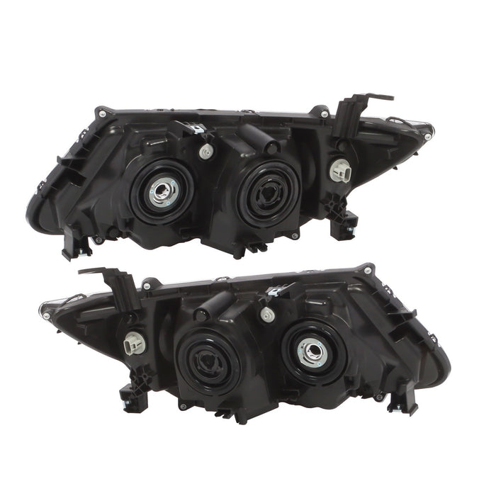 DURAFORCE 2014-2017 Honda Odyssey Halogen Black Headlight Set Left & Right Side