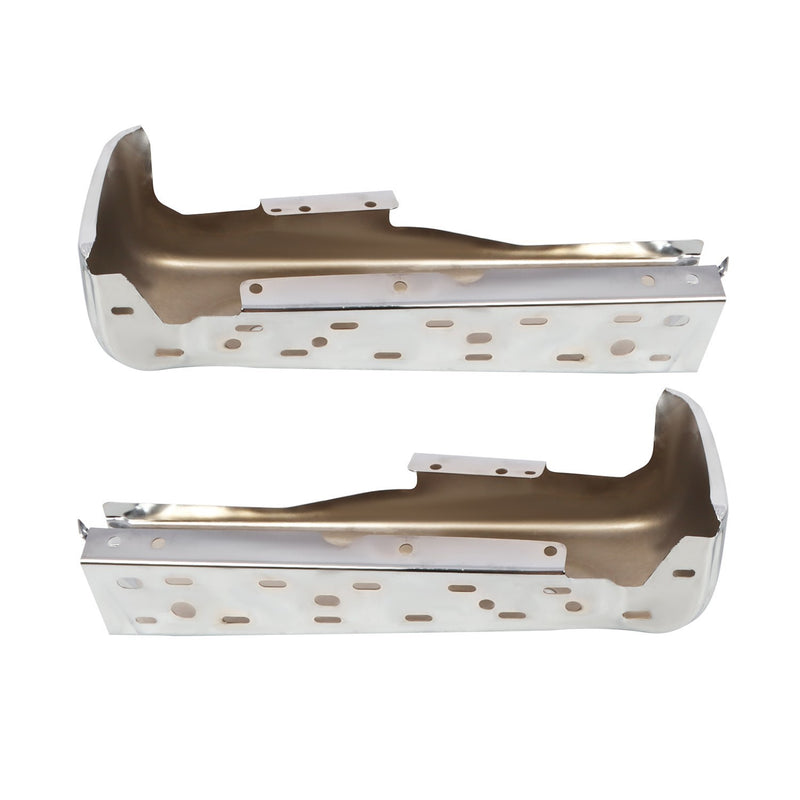 DURAFORCE Polished Chrome Rear Bumper Ends Left & Right for 2021-2023 Ford F-150