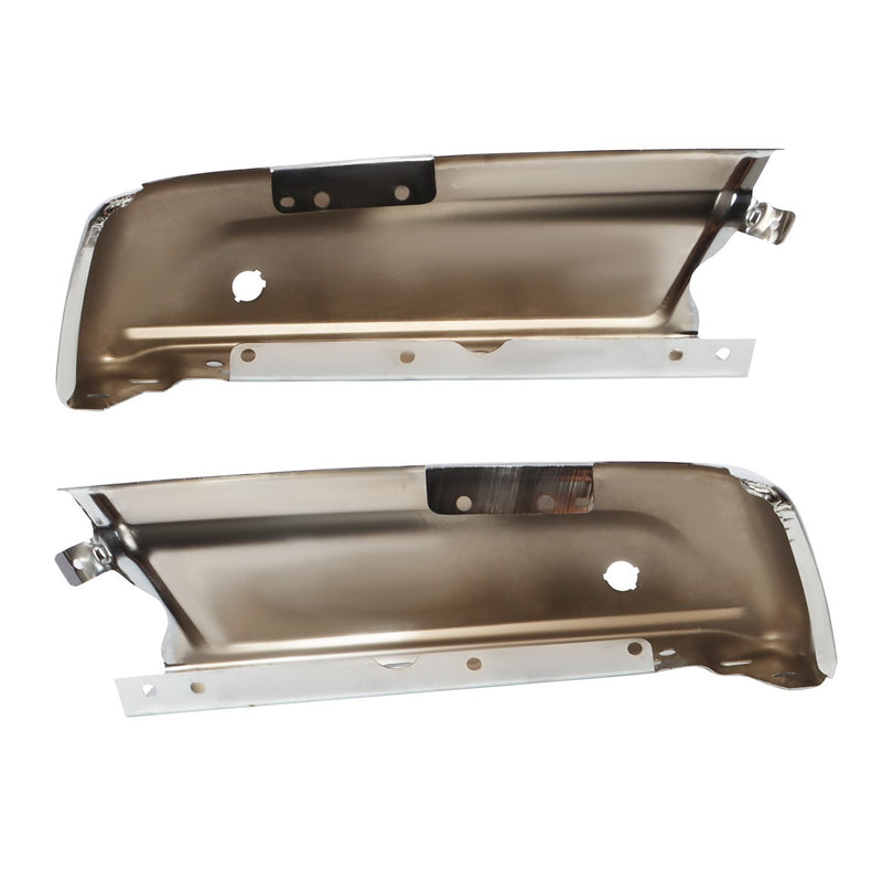 DURAFORCE Polished Chrome Rear Bumper Ends Left & Right for 2021-2023 Ford F-150