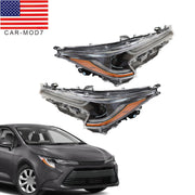 DURAFORCE LED Headlight for 2023-2024 Toyota Corolla L LE Left & Right Side Pair