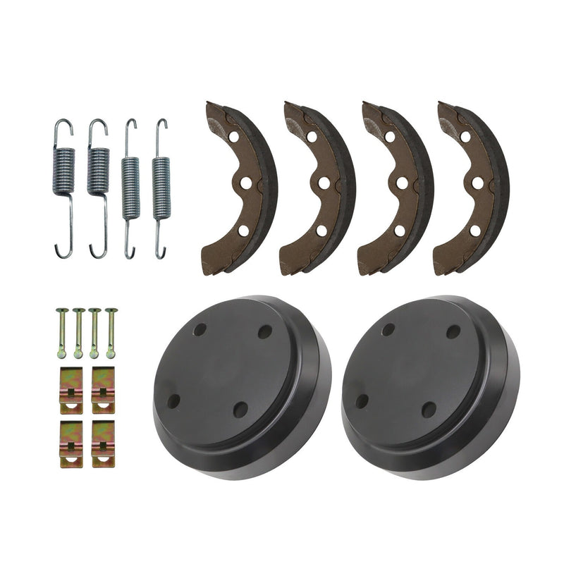 DURAFORCE Golf Cart Brake Drum & Shoes Kit for Club Car DS 1995+ & Precedent 2004+