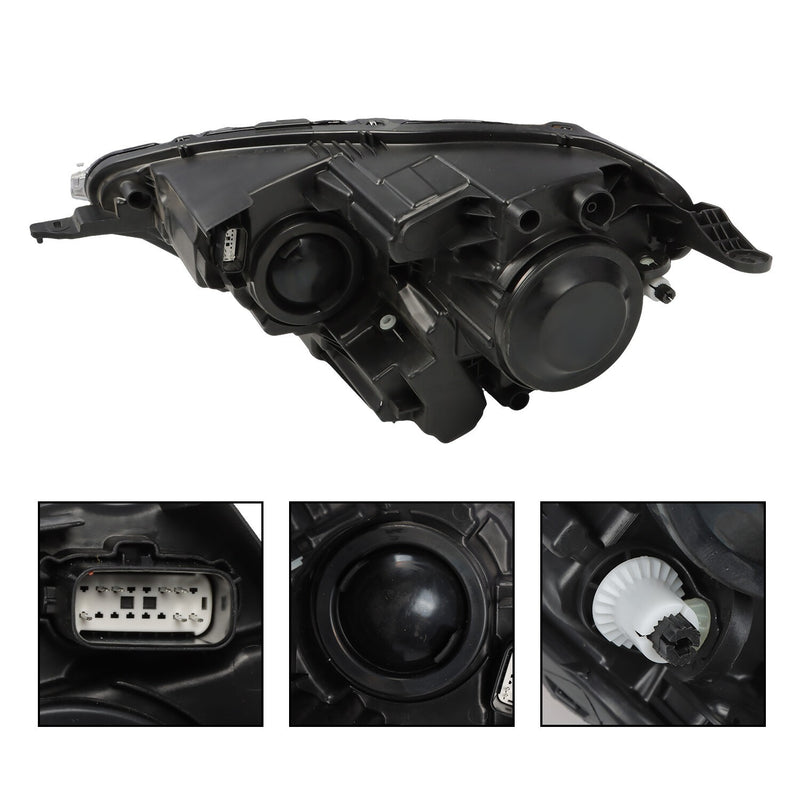 DURAFORCE LED DRL Headlight Passenger Side for 2018-2022 Ford EcoSport Halogen Bulbs