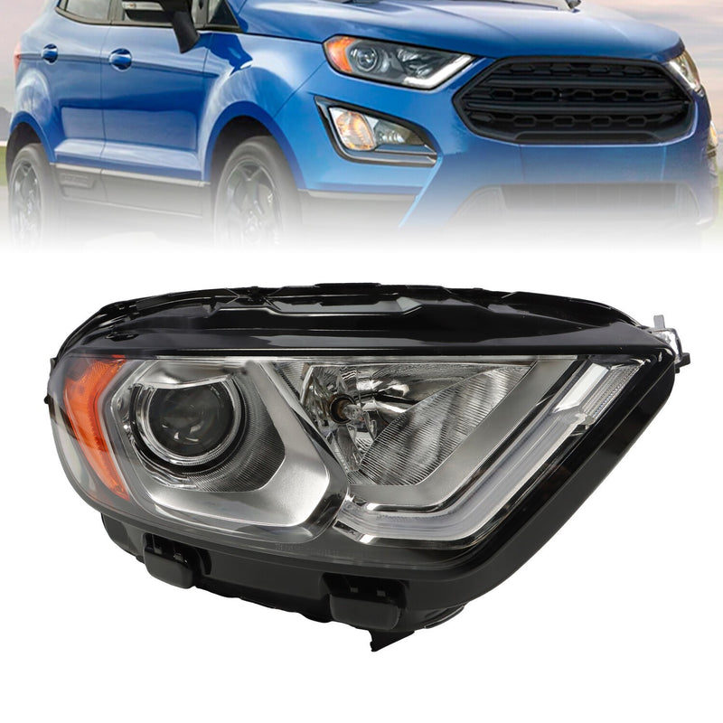 DURAFORCE LED DRL Headlight Passenger Side for 2018-2022 Ford EcoSport Halogen Bulbs