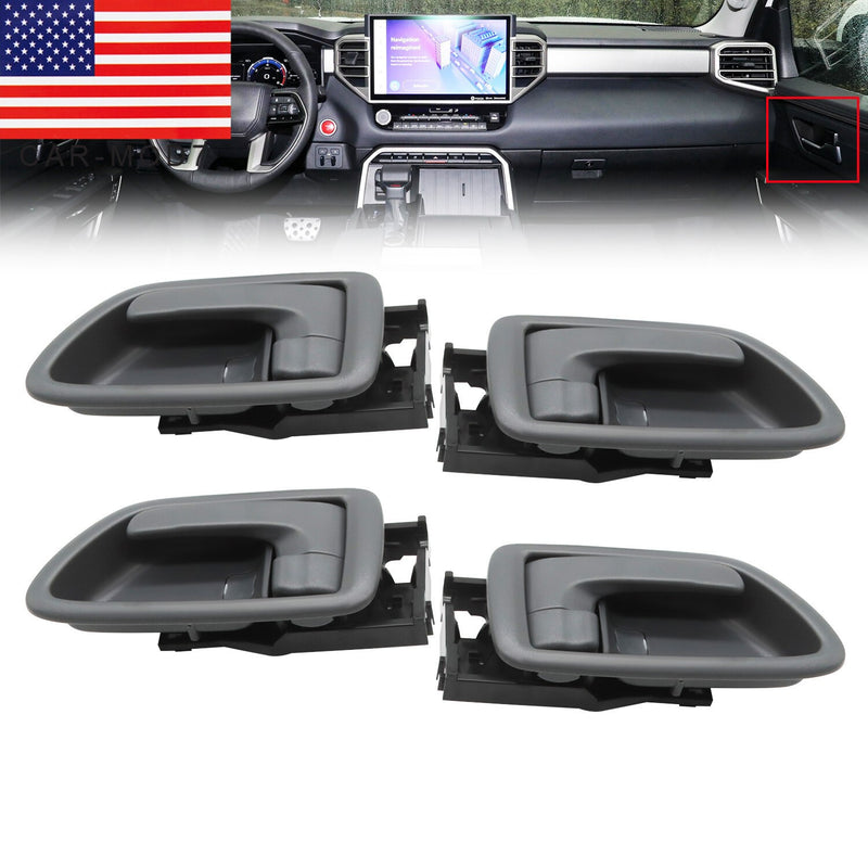 DURAFORCE Gray Interior Door Handle Front Rear Toyota Sequoia 01-07 Tundra US
