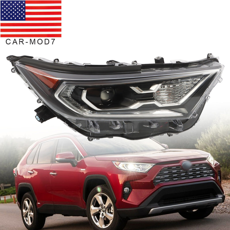 DURAFORCE LED Headlight Right Side for 2019-2021 Toyota RAV4 XLE Hybrid XSE