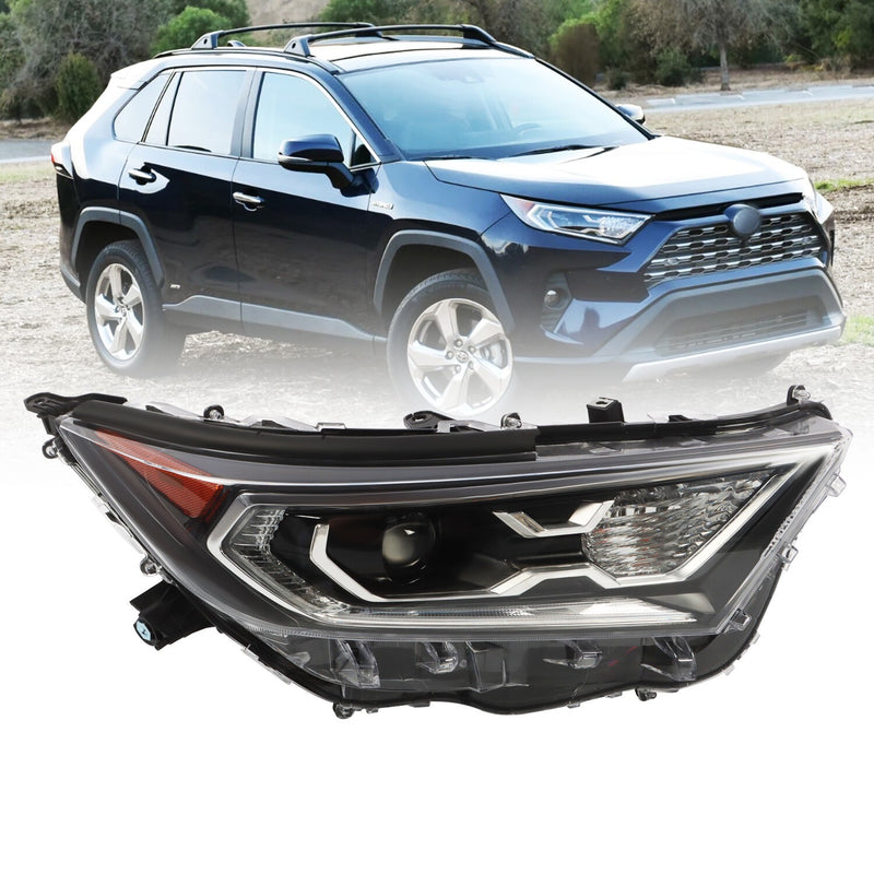 DURAFORCE LED Headlight Right Side for 2019-2021 Toyota RAV4 XLE Hybrid XSE