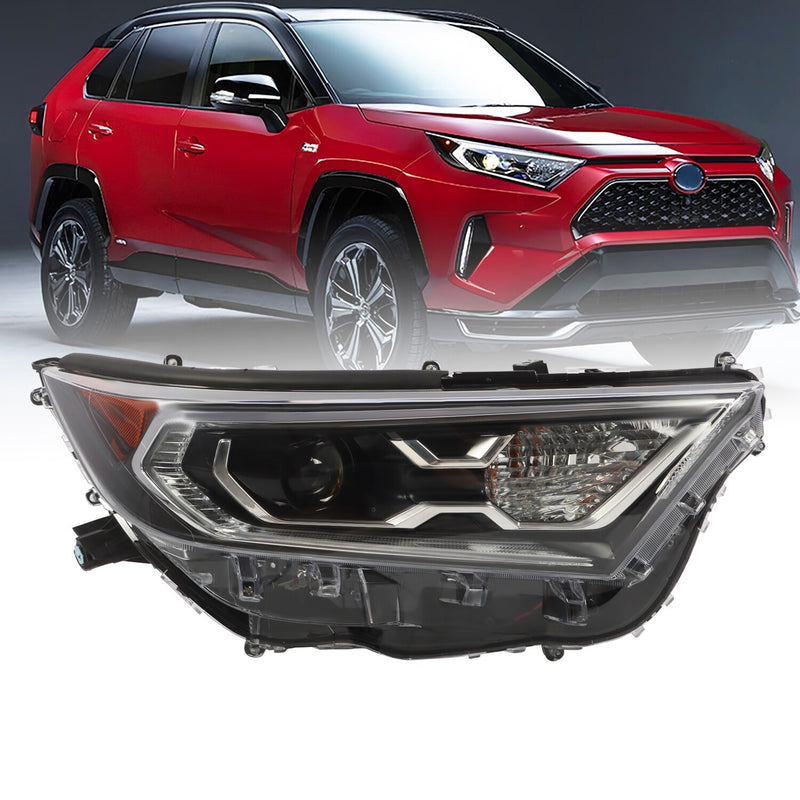 DURAFORCE LED Headlight Right Side for 2019-2021 Toyota RAV4 XLE Hybrid XSE