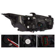 DURAFORCE Infiniti Q50 2014-2022 Headlights Pair Left & Right LED DRL Projector w/o AFS