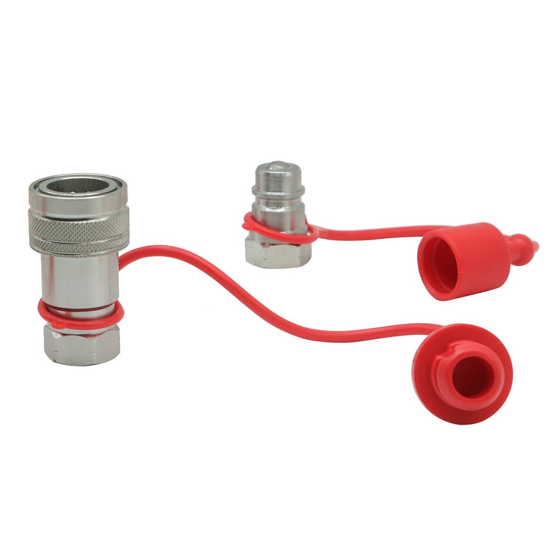 DURAFORCE Hydraulic Quick Connect Coupler 2 Sets 1/2" NPT Ball Pioneer Style