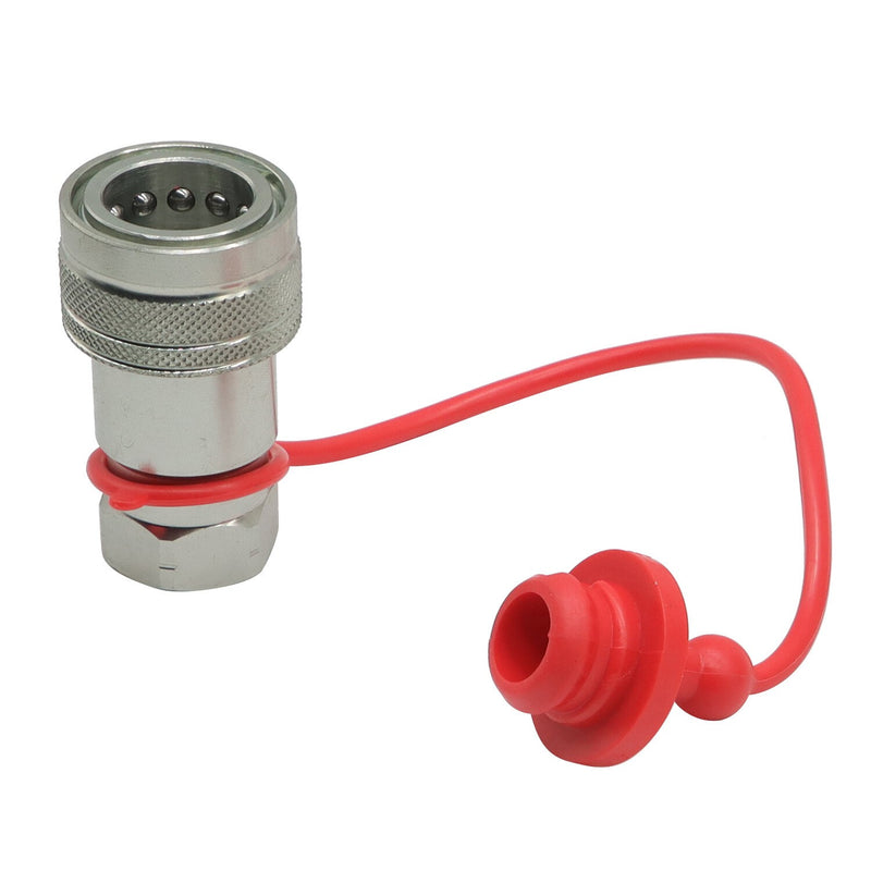 DURAFORCE Hydraulic Quick Connect Coupler 2 Sets 1/2" NPT Ball Pioneer Style