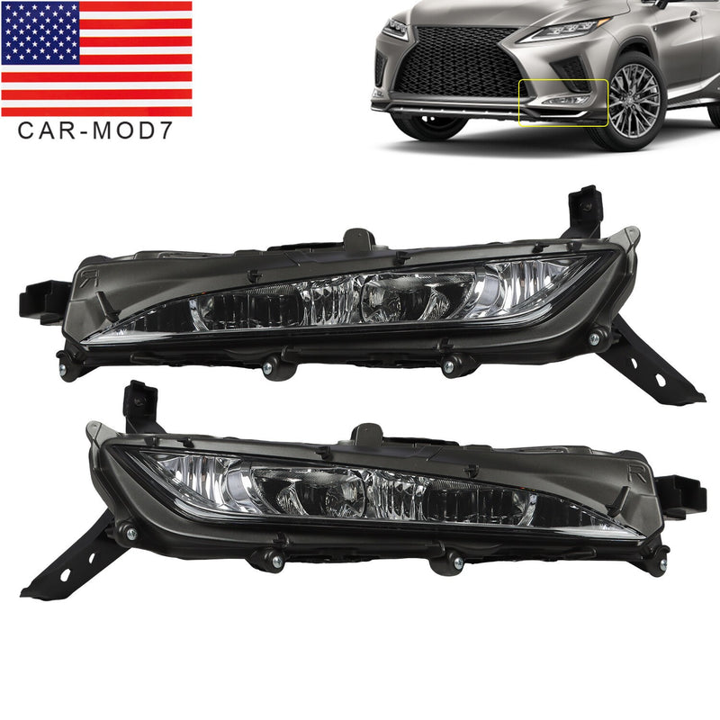DURAFORCE LED DRL Fog Light Front Left & Right for 2020-2022 Lexus RX350 RX450h F Sport