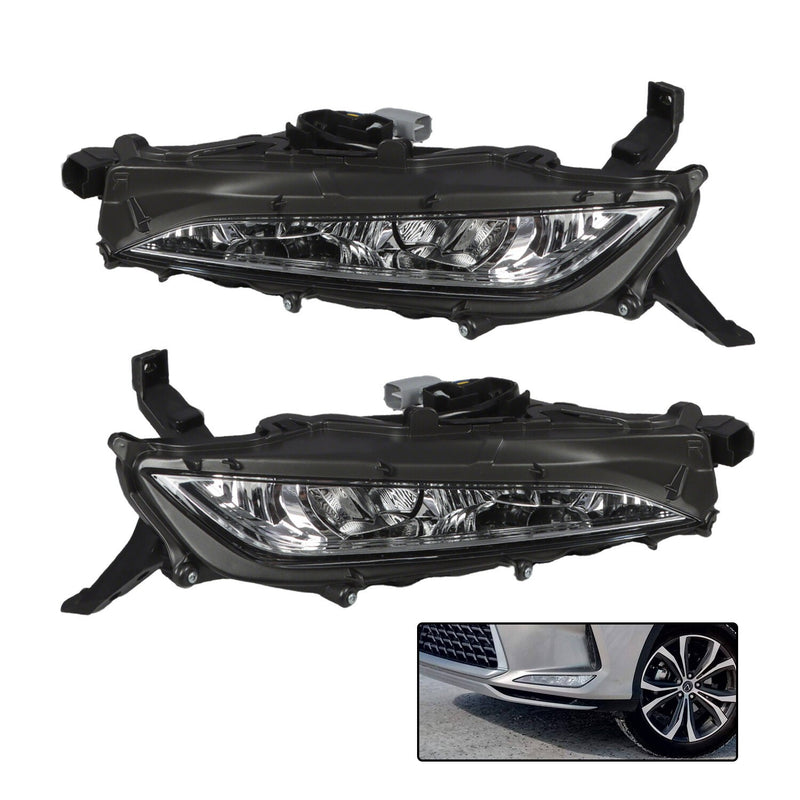DURAFORCE LED DRL Fog Light Front Left & Right for 2020-2022 Lexus RX350 RX450h F Sport