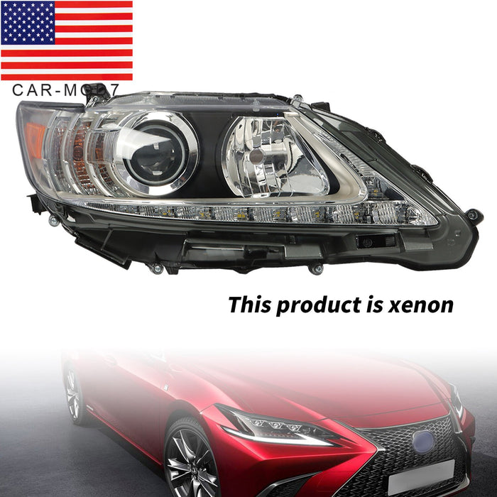 DURAFORCE 2013-2015 Lexus ES300H ES350 Right Passenger HID Xenon Chrome Headlight